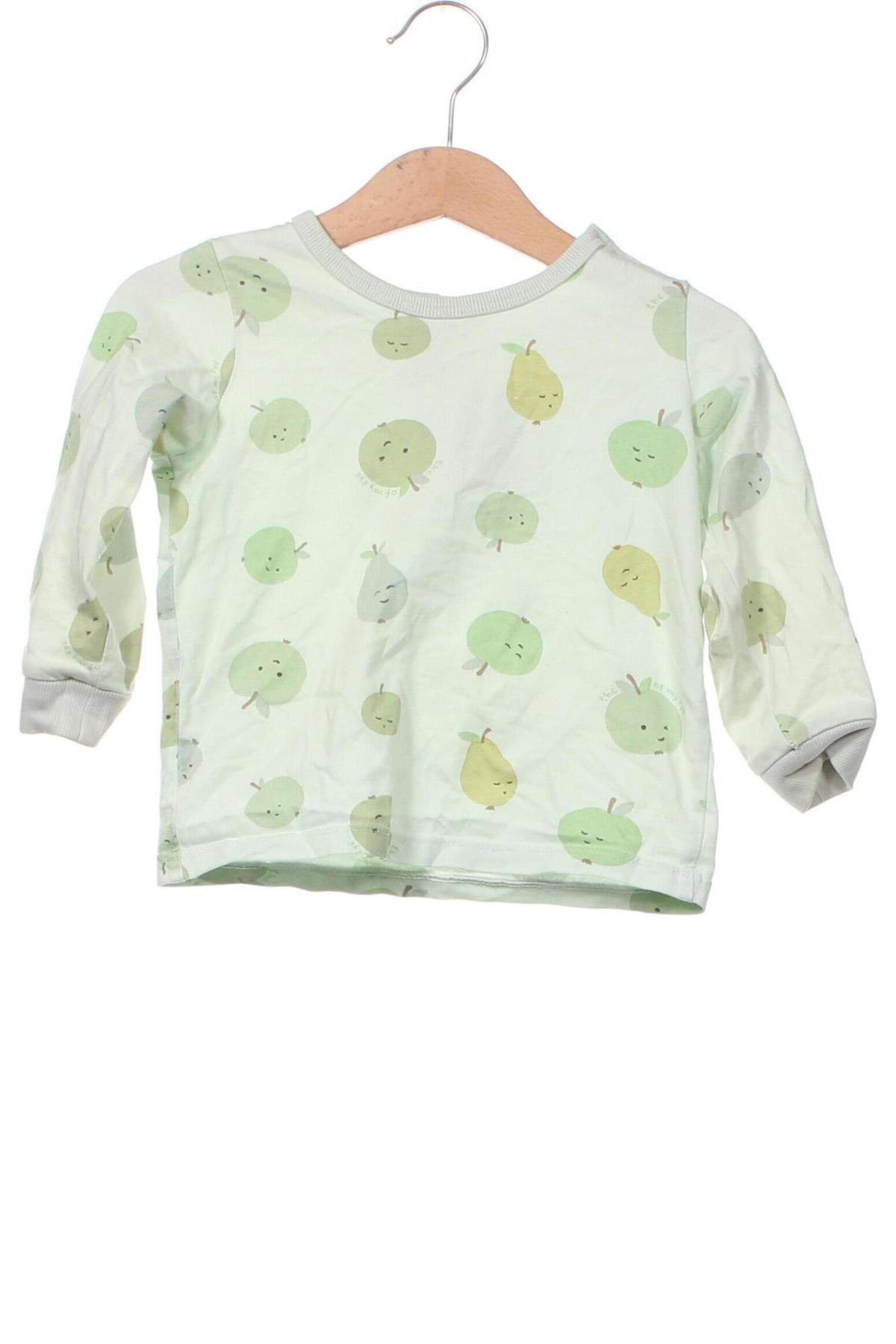 Bluză pentru copii H&M, Mărime 12-18m/ 80-86 cm, Culoare Verde, Preț 61,22 Lei