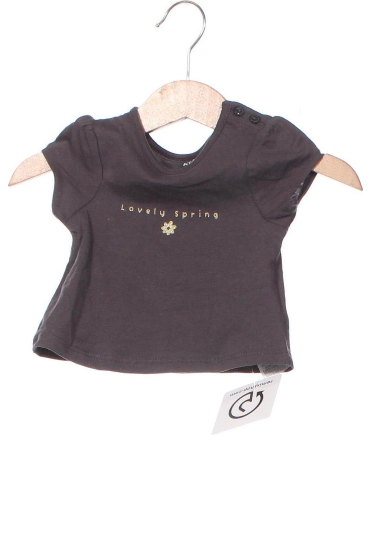 Детска блуза Kiabi, Размер 1-2m/ 50-56 см, Цвят Сив, Цена 26,00 лв.