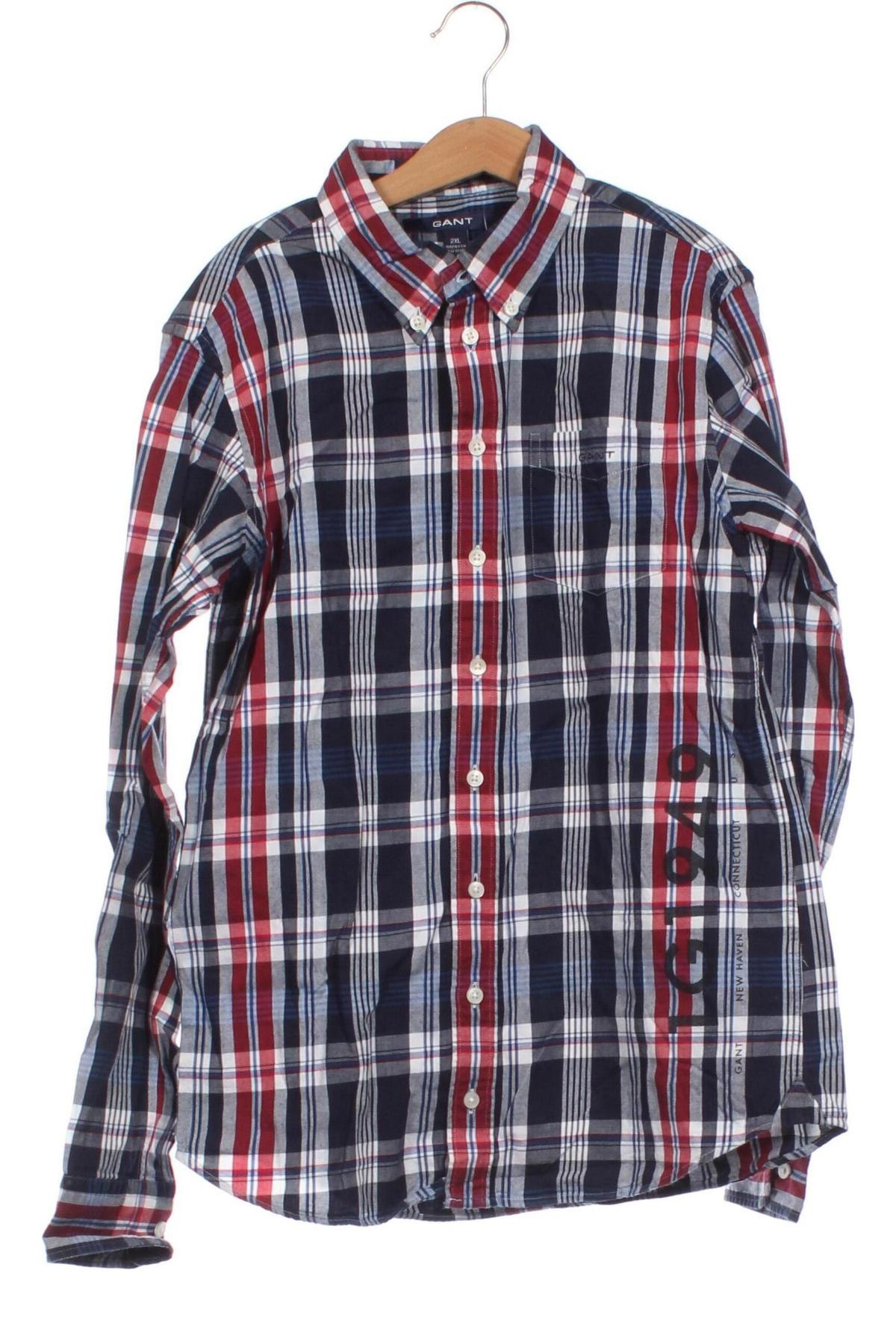 Детска риза Gant, Размер 12-13y/ 158-164 см, Цвят Многоцветен, Цена 32,00 лв.