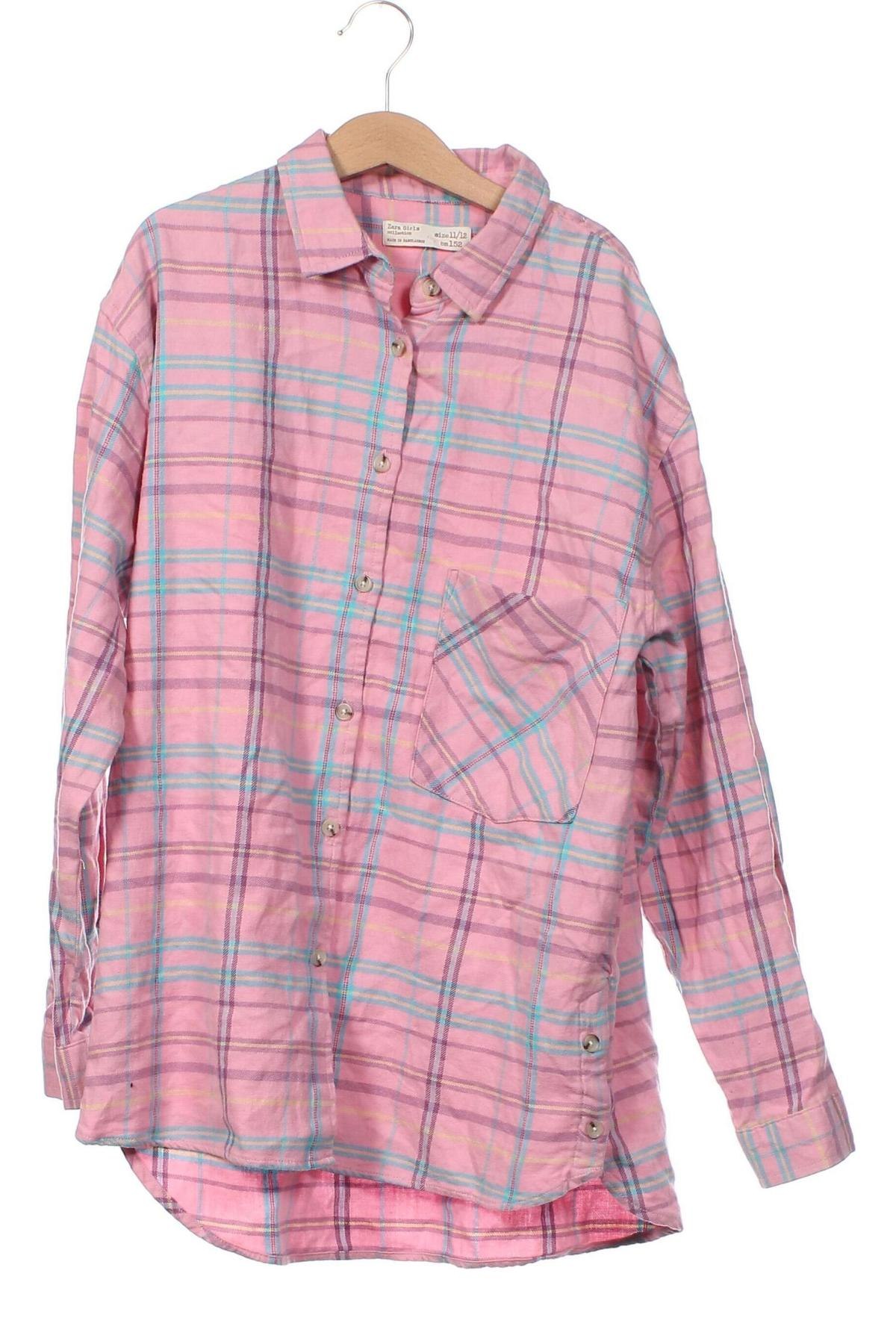 Dětská košile  Zara, Velikost 11-12y/ 152-158 cm, Barva Růžová, Cena  414,00 Kč