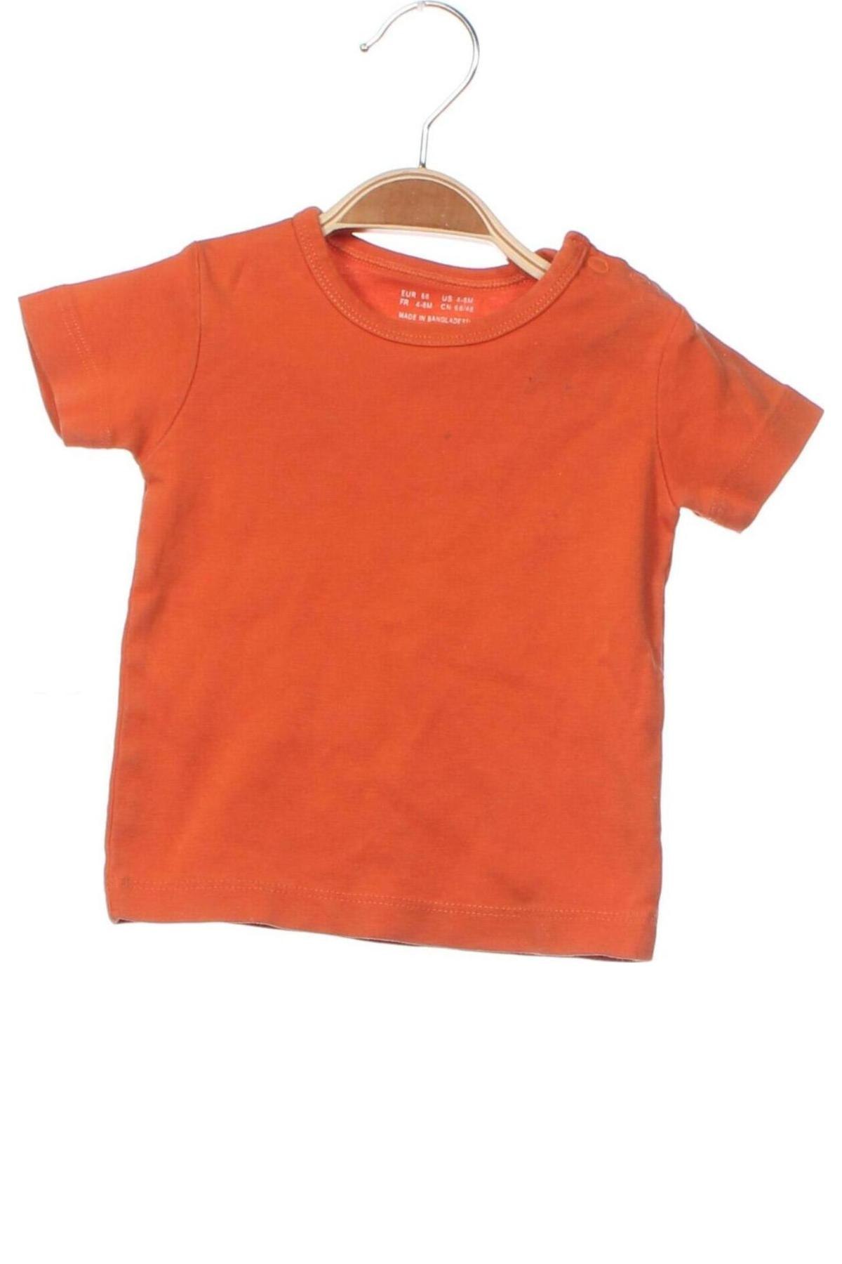 Detské tričko H&M, Veľkosť 3-6m/ 62-68 cm, Farba Oranžová, Cena  13,04 €