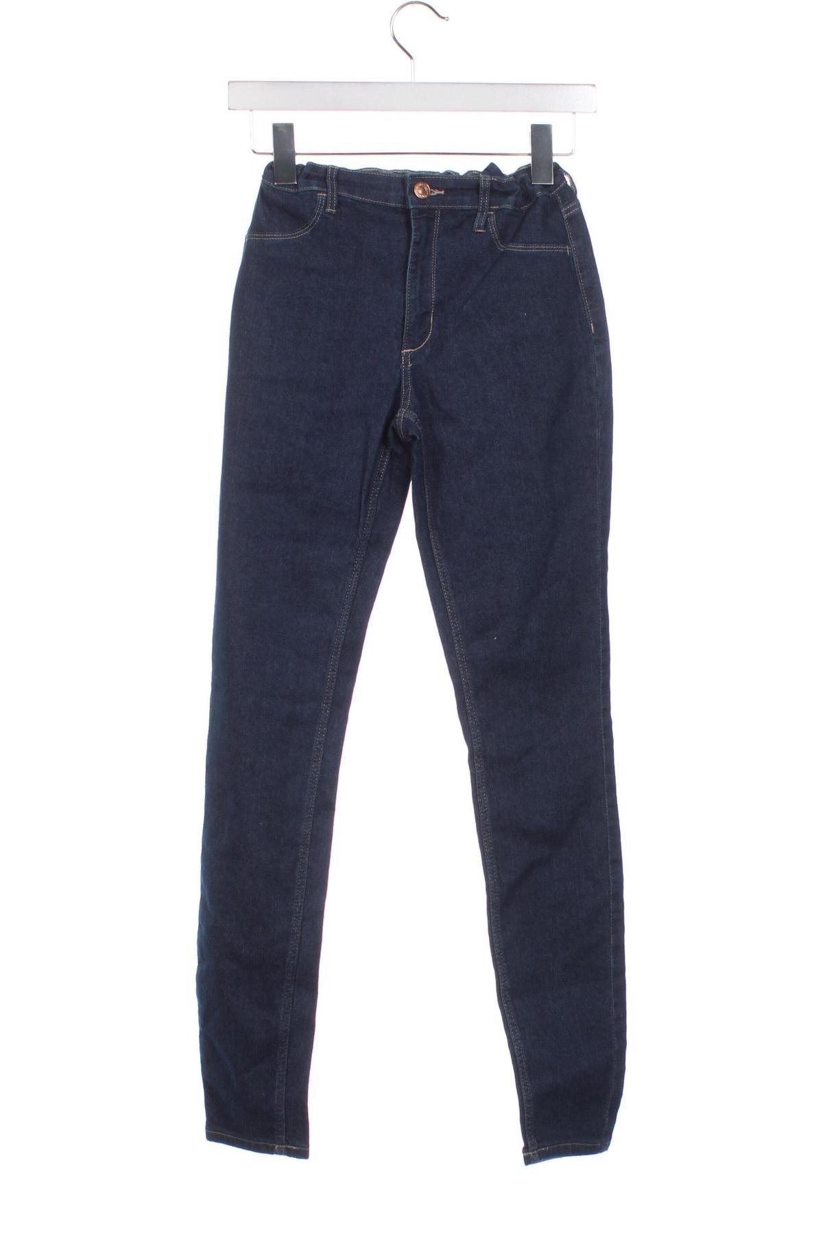 Dětské džíny  H&M, Velikost 13-14y/ 164-168 cm, Barva Modrá, Cena  62,00 Kč
