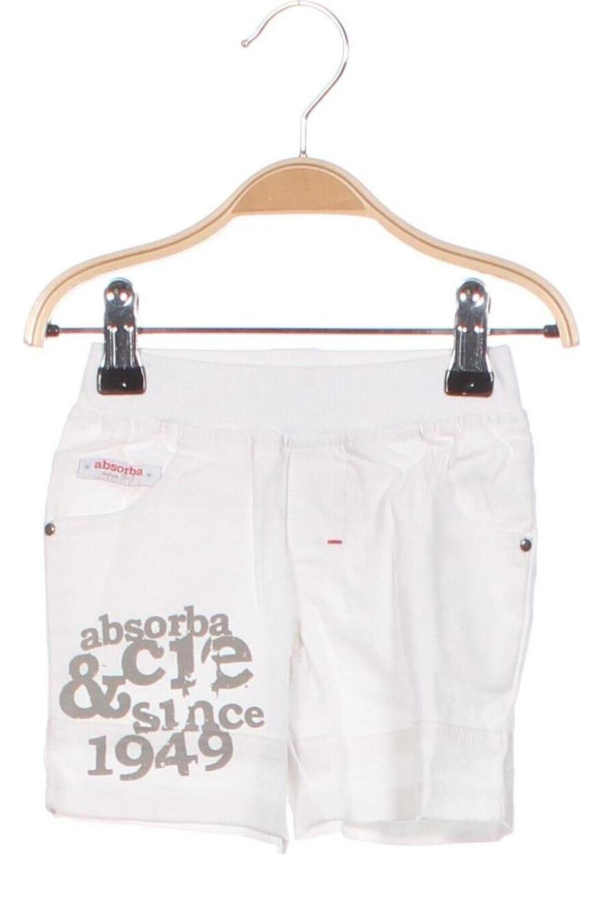 Detské krátke nohavice  Absorba, Veľkosť 3-6m/ 62-68 cm, Farba Biela, Cena  13,73 €