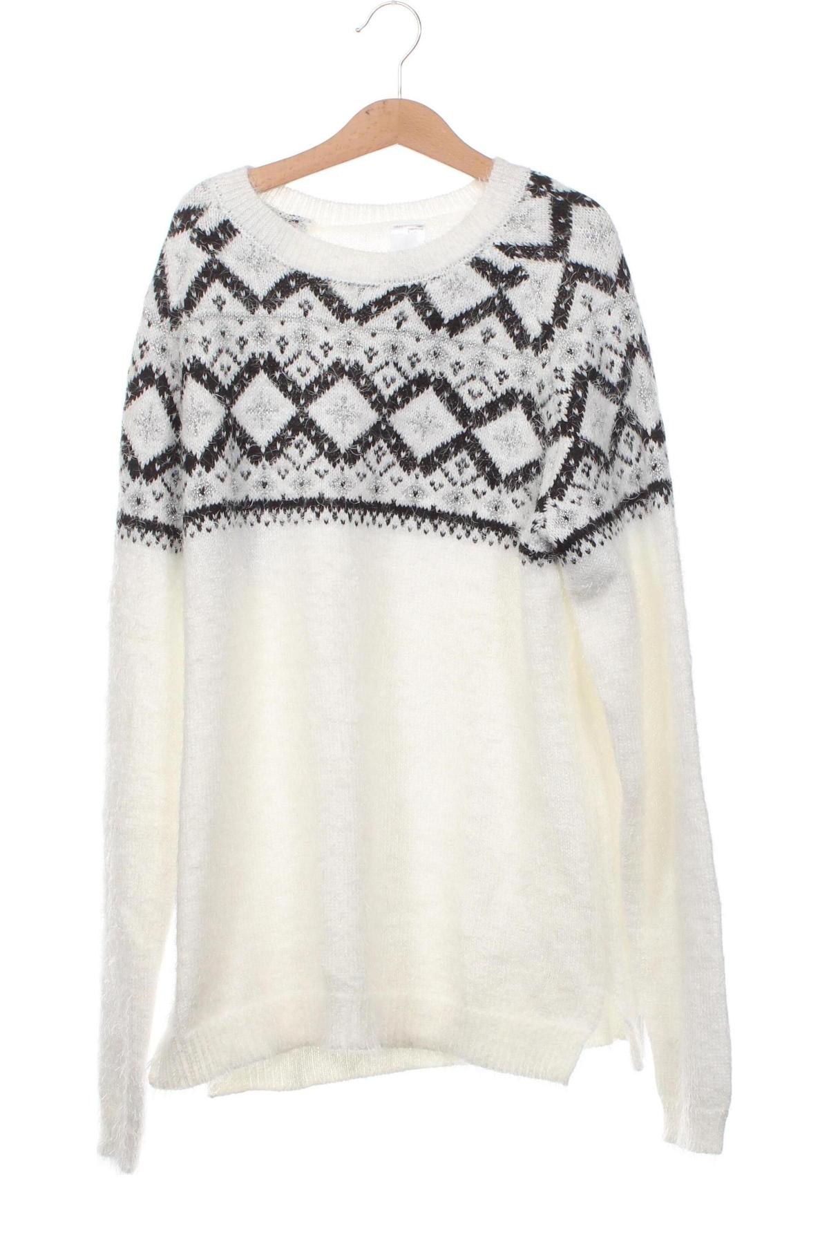 Παιδικό πουλόβερ Here+There, Μέγεθος 12-13y/ 158-164 εκ., Χρώμα Λευκό, Τιμή 3,13 €