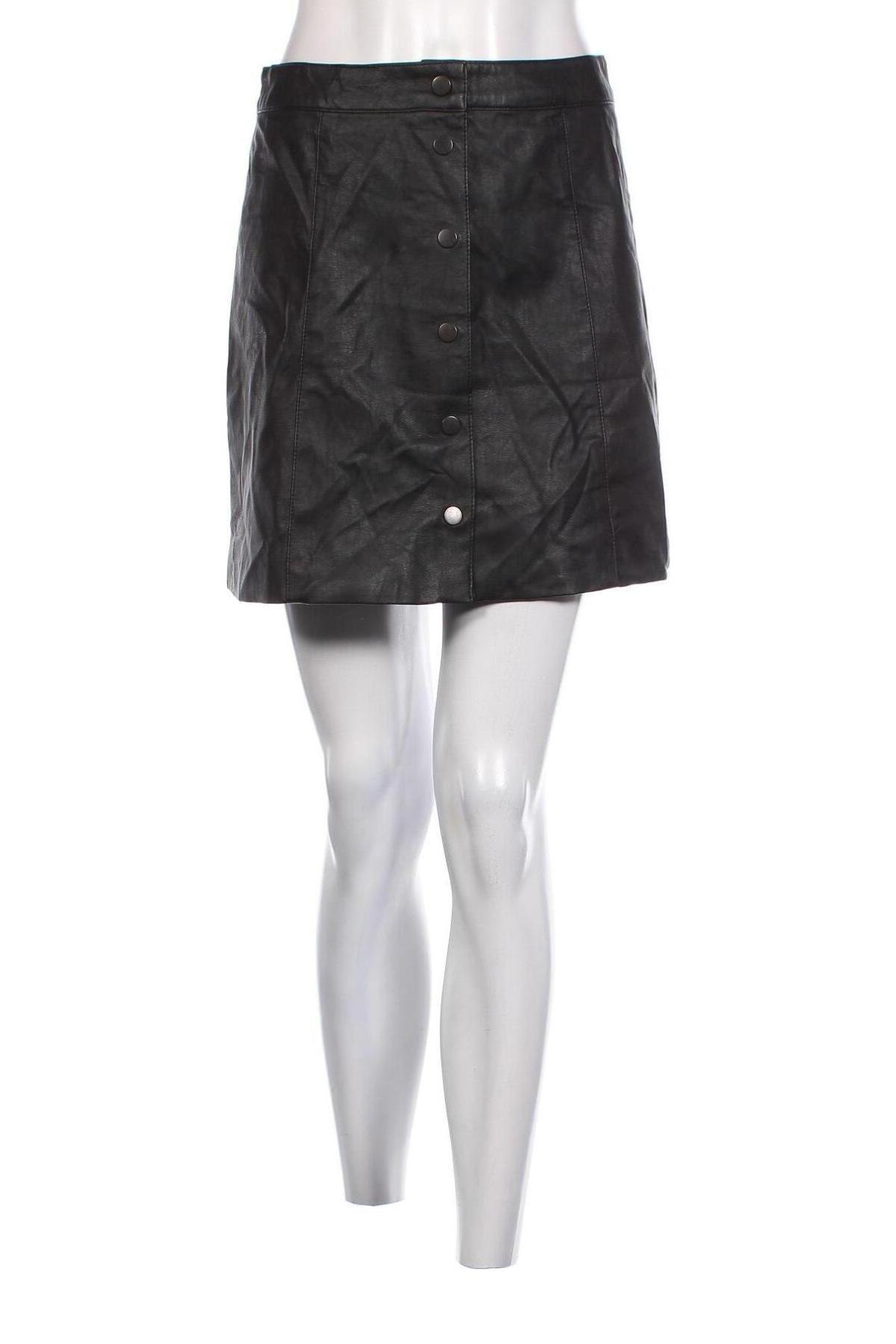 Kožená sukně  H&M, Velikost M, Barva Černá, Cena  65,00 Kč