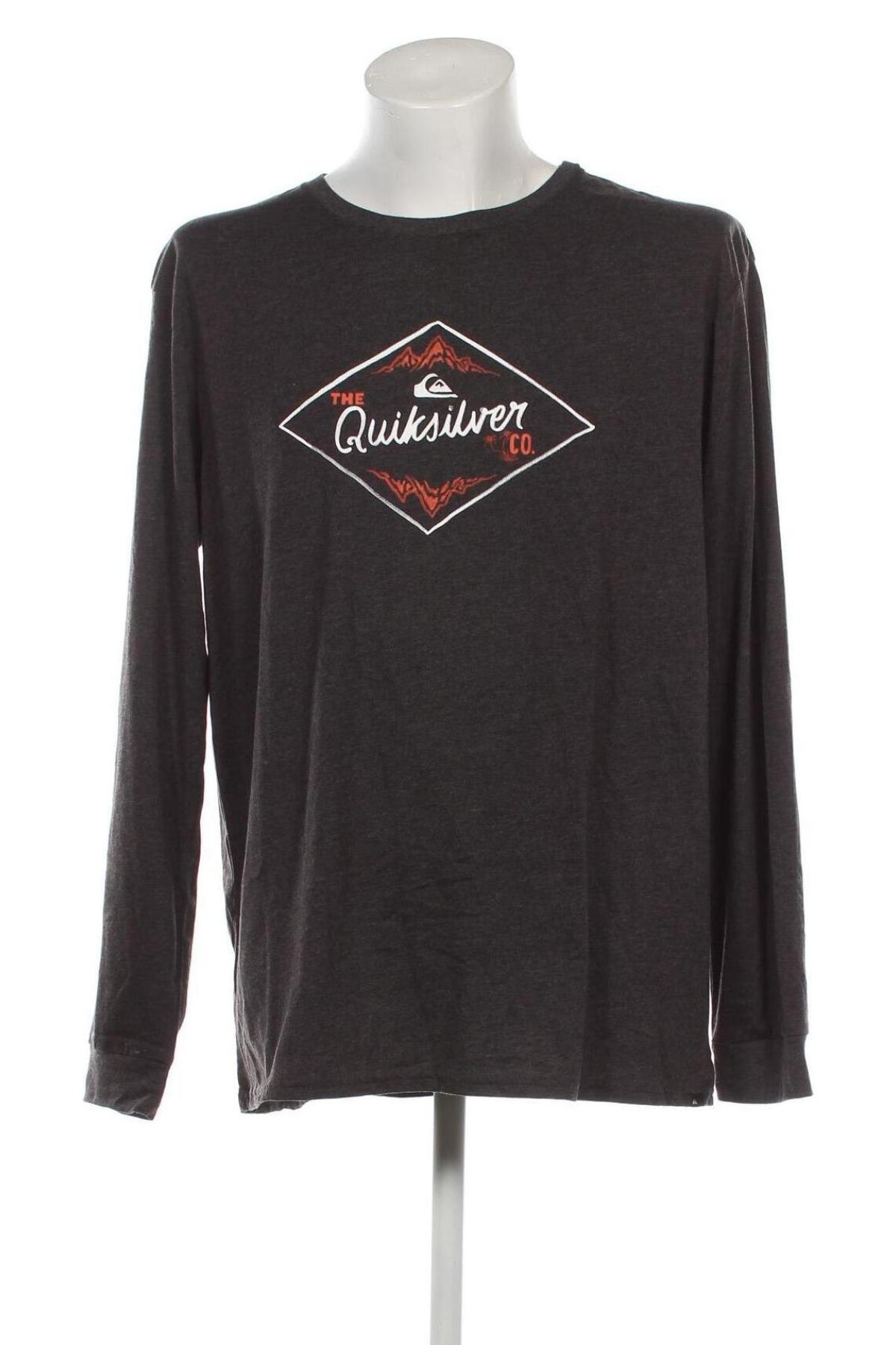 Ανδρική μπλούζα Quiksilver, Μέγεθος XXL, Χρώμα Γκρί, Τιμή 19,14 €