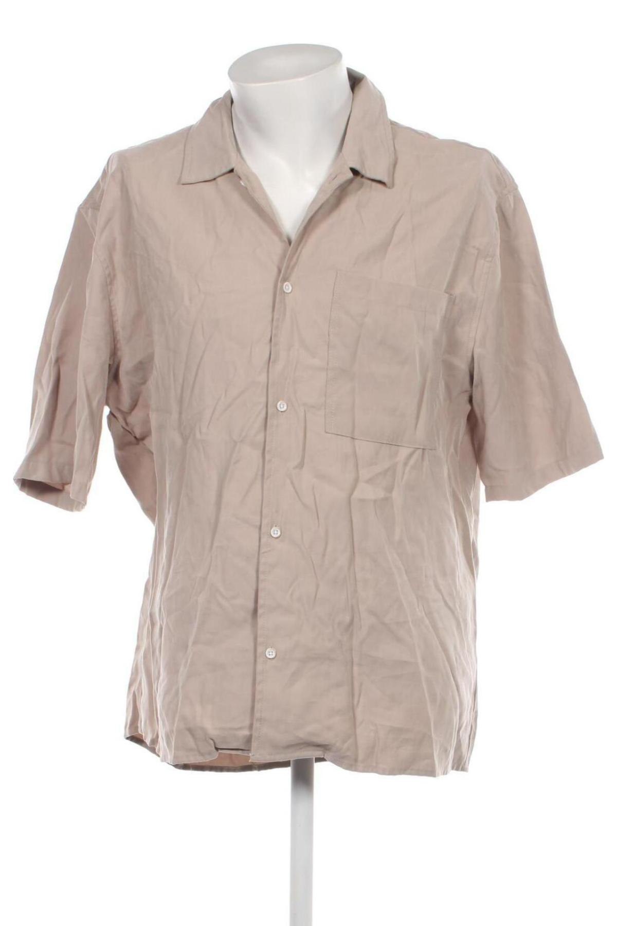 Ανδρικό πουκάμισο Bershka, Μέγεθος XL, Χρώμα Καφέ, Τιμή 23,71 €