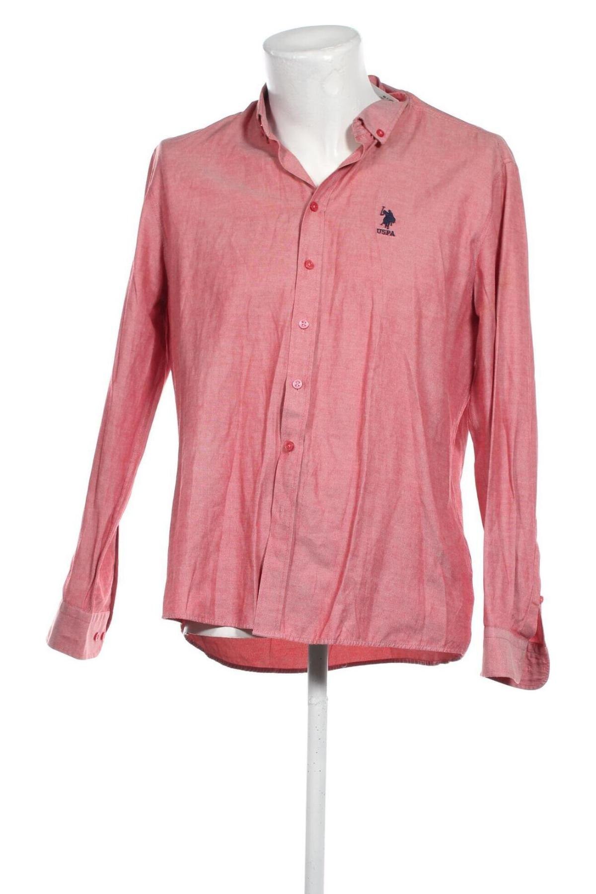Herrenhemd U.S. Polo Assn., Größe XL, Farbe Rosa, Preis 27,14 €