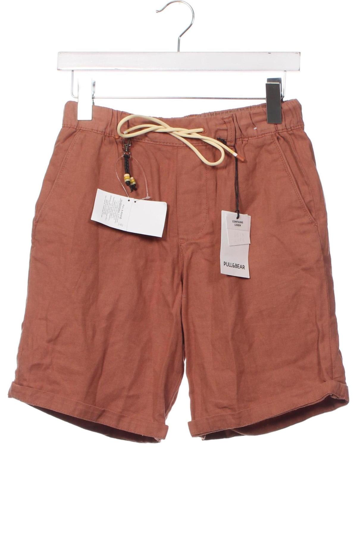 Pantaloni scurți de bărbați Pull&Bear, Mărime S, Culoare Maro, Preț 131,58 Lei