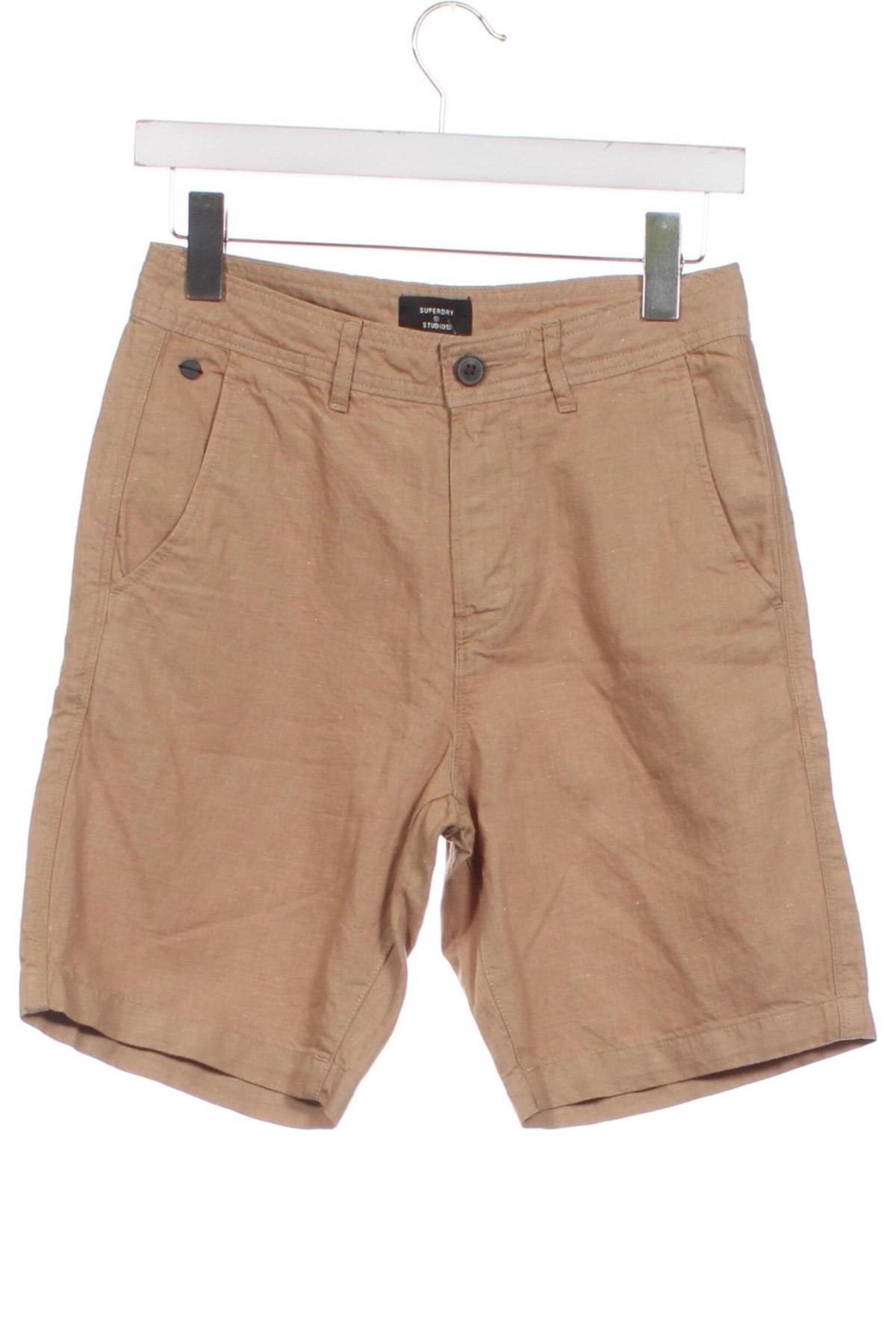 Pantaloni scurți de bărbați Superdry, Mărime XS, Culoare Maro, Preț 46,97 Lei
