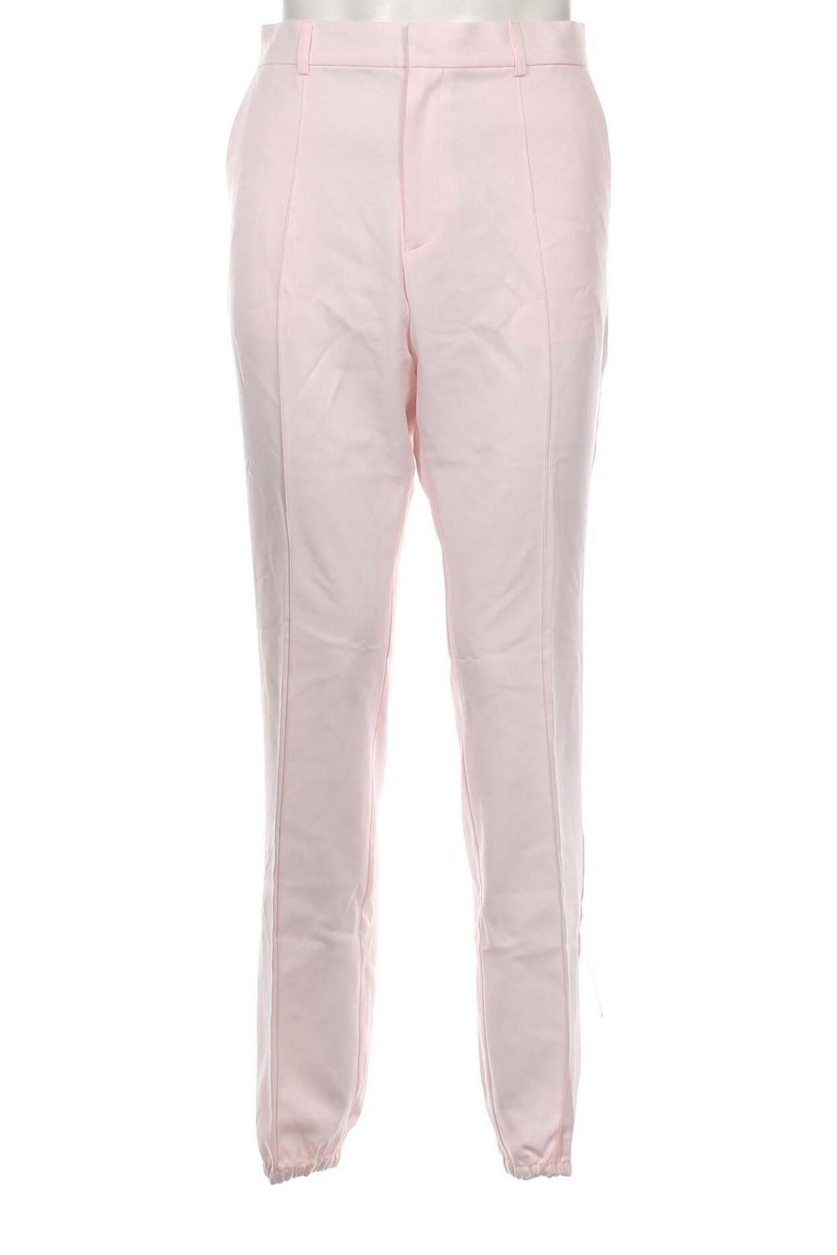 Pantaloni de bărbați ASOS, Mărime L, Culoare Roz, Preț 31,48 Lei