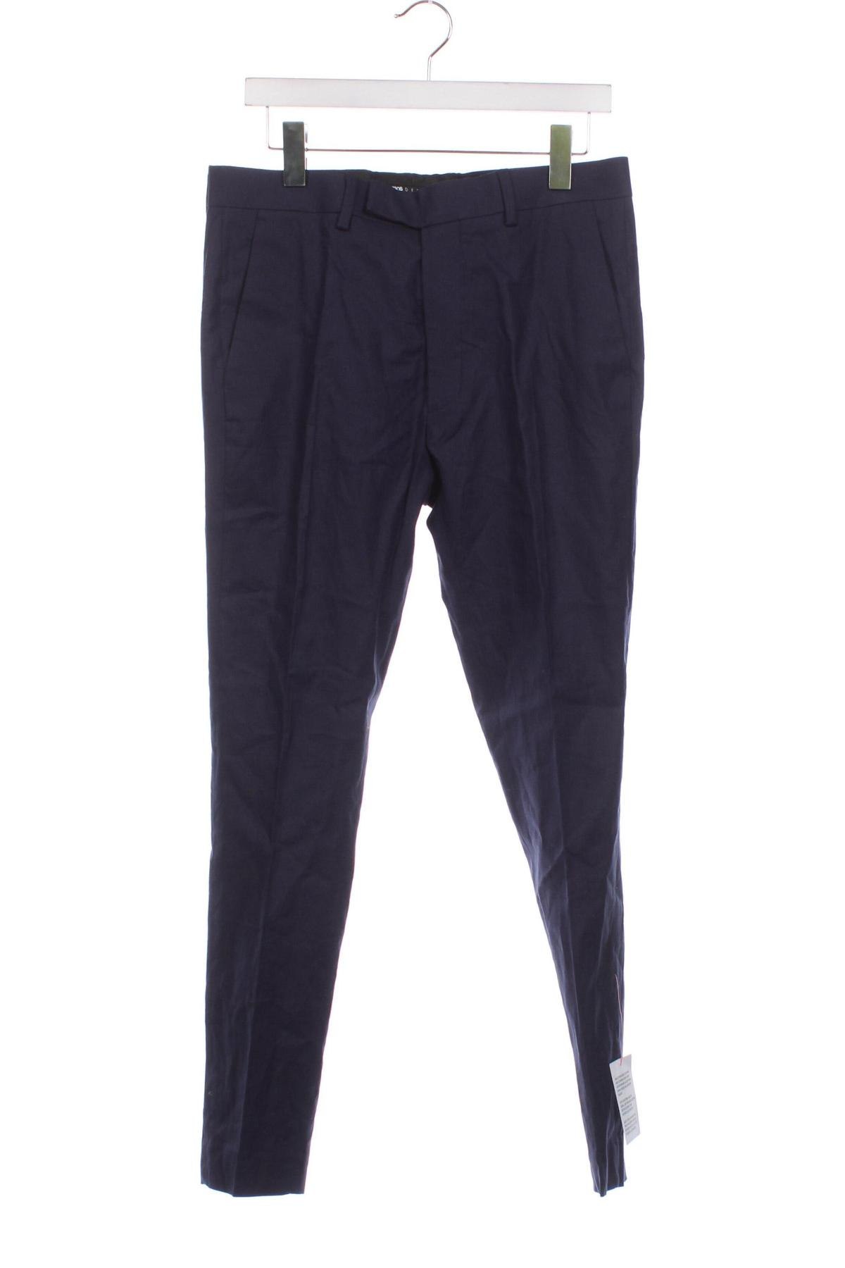 Pantaloni de bărbați ASOS, Mărime M, Culoare Albastru, Preț 48,65 Lei