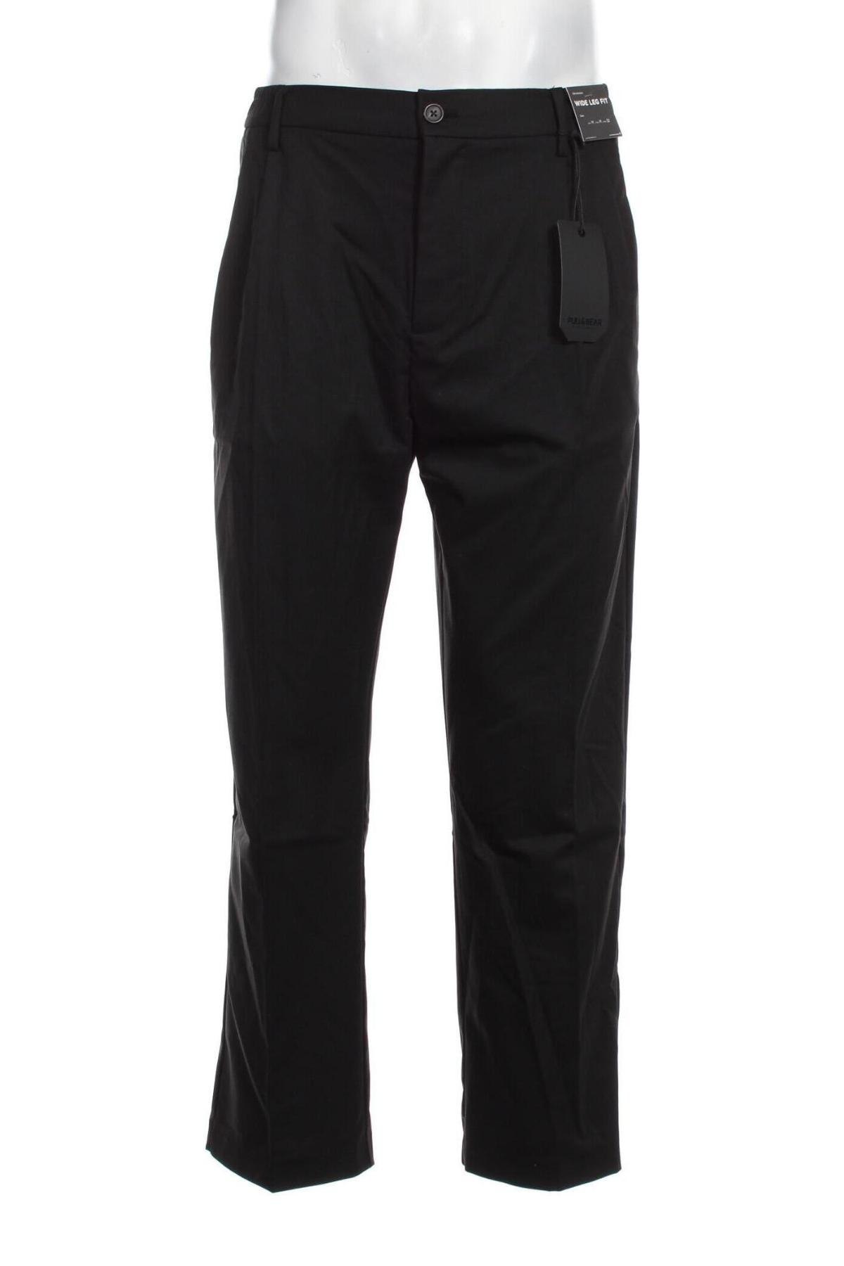Ανδρικό παντελόνι Pull&Bear, Μέγεθος M, Χρώμα Μαύρο, Τιμή 6,88 €