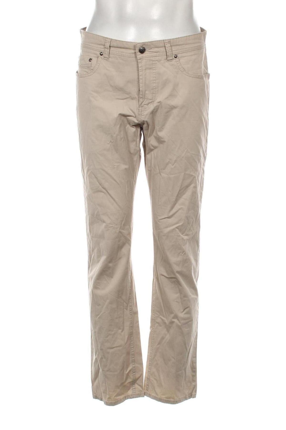 Мъжки панталон Walbusch, Размер L, Цвят Бежов, Цена 44,00 лв.
