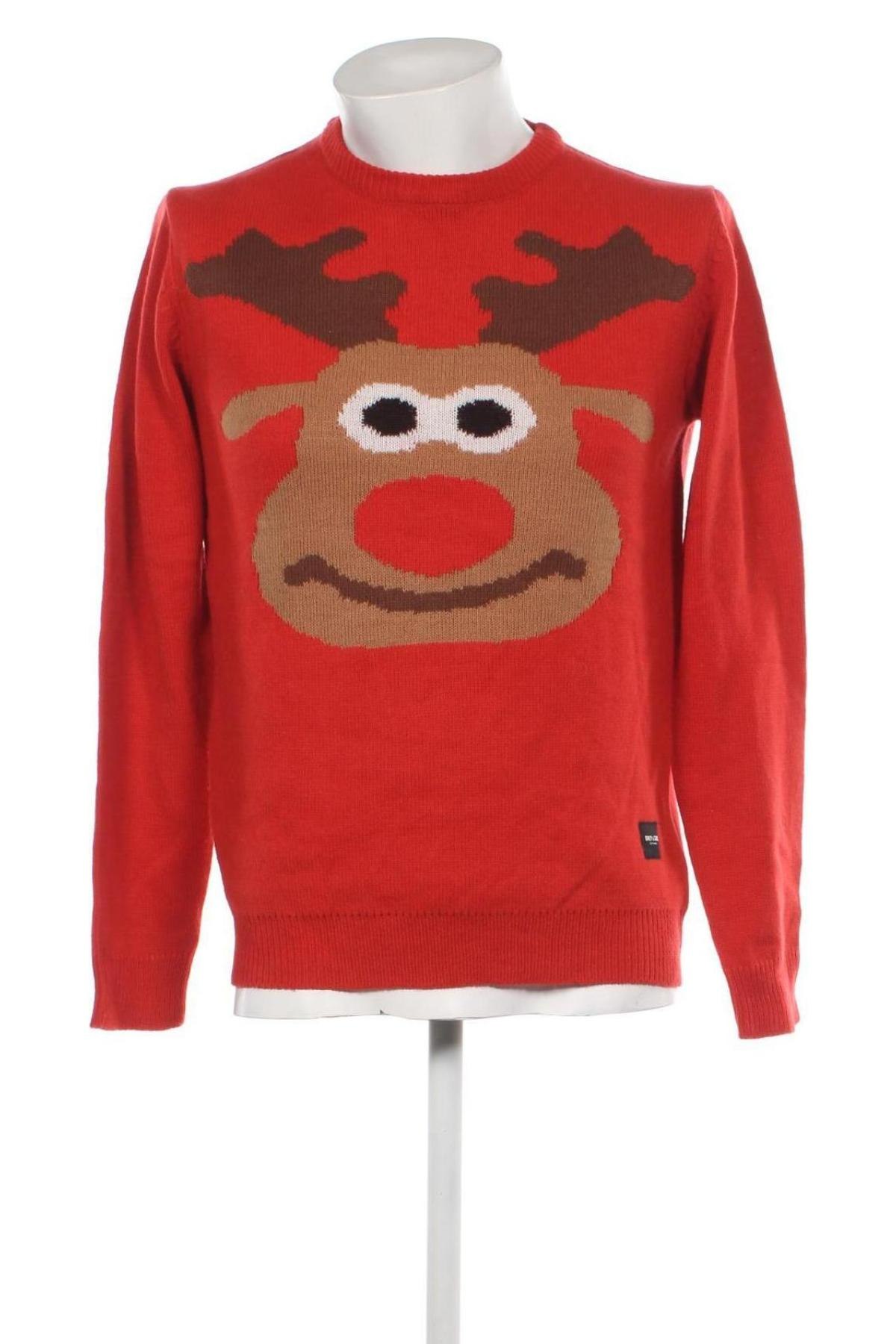 Мъжки пуловер Only & Sons, Размер M, Цвят Оранжев, Цена 7,25 лв.