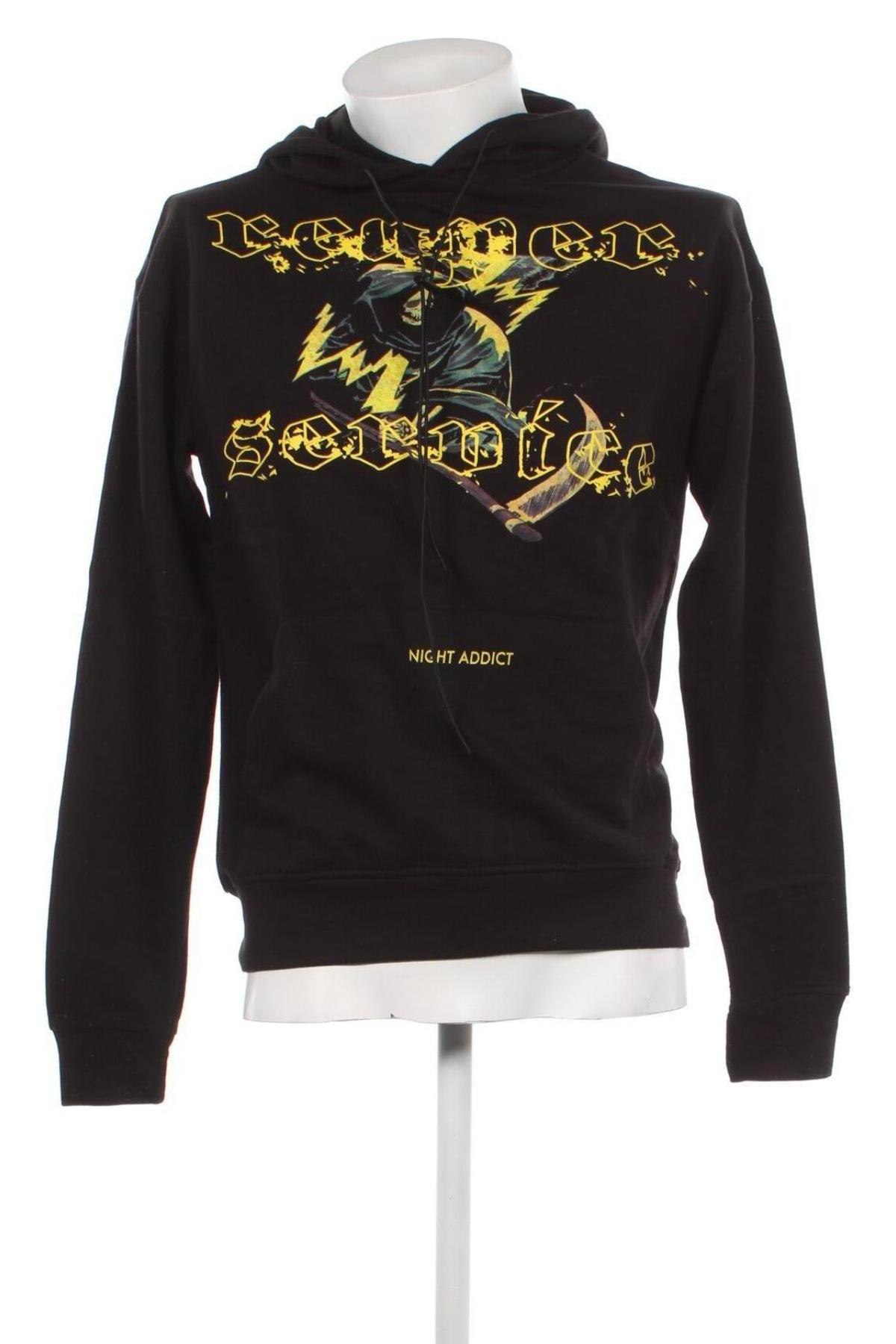 Herren Sweatshirt NIGHT ADDICT, Größe XXS, Farbe Schwarz, Preis 10,76 €
