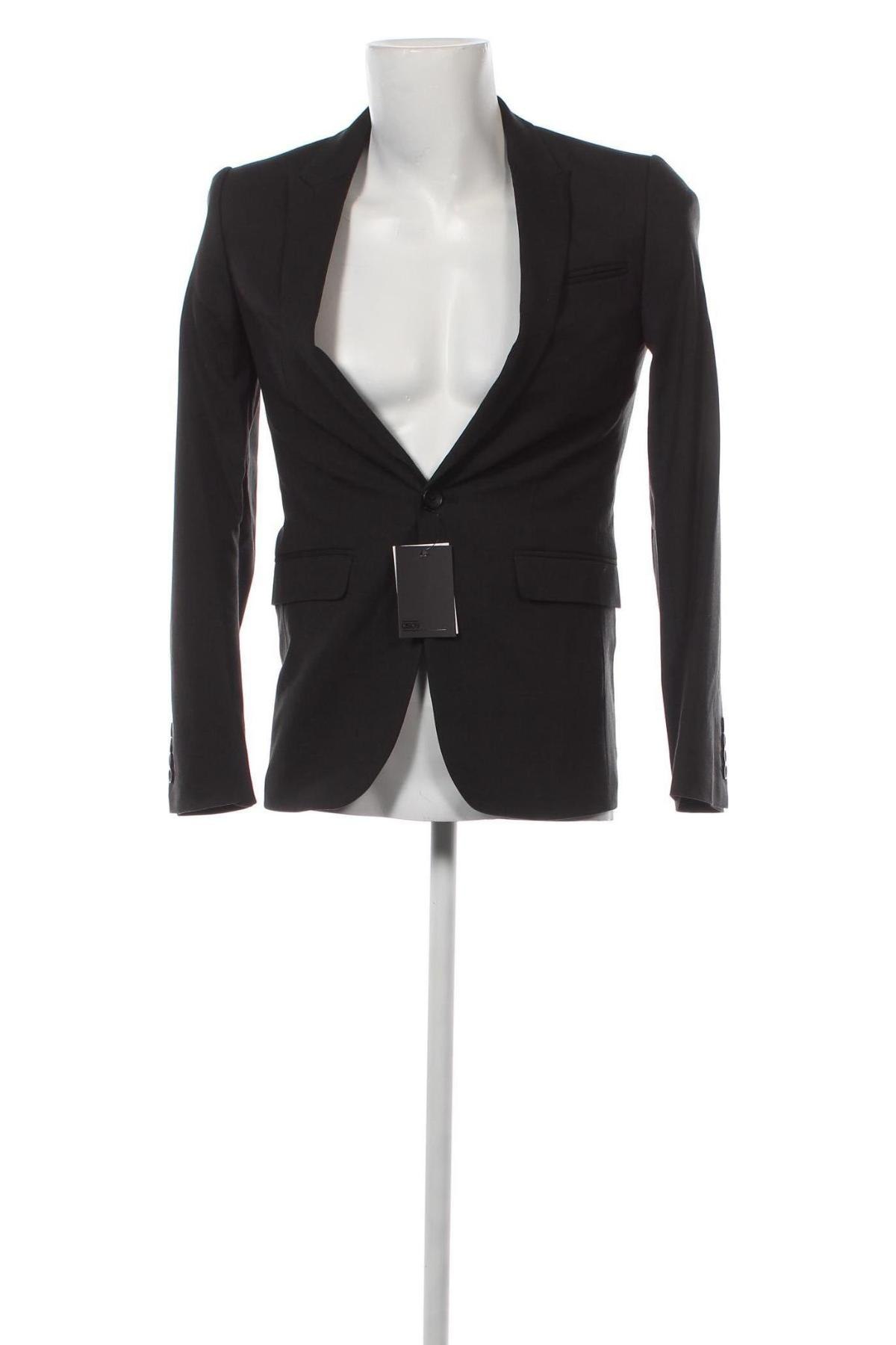 Ανδρικό σακάκι ASOS, Μέγεθος S, Χρώμα Μαύρο, Τιμή 10,64 €