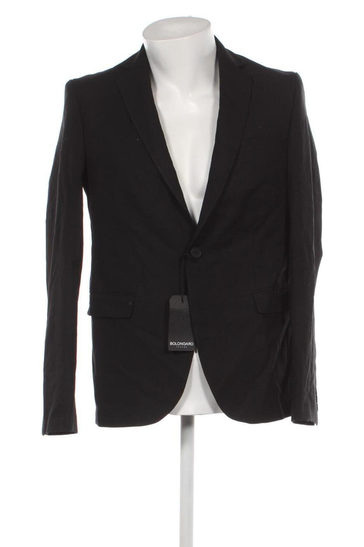Мъжко сако Bolongaro Trevor, Размер S, Цвят Черен, Цена 24,10 лв.