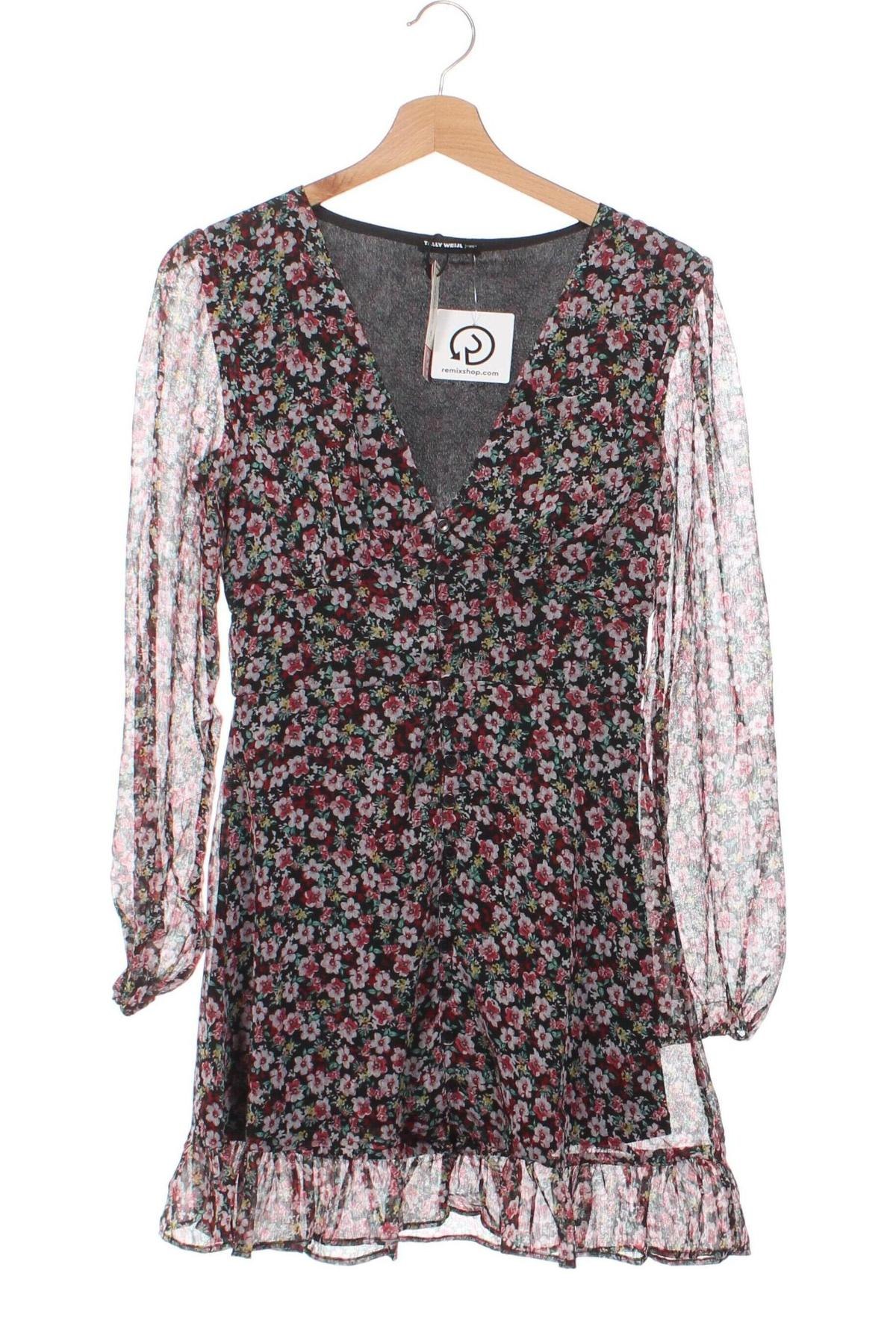 Kleid Tally Weijl, Größe XS, Farbe Mehrfarbig, Preis 2,85 €