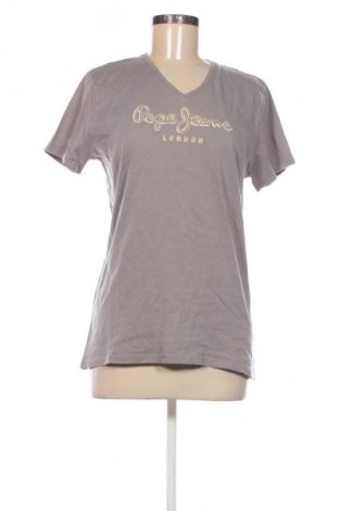 Γυναικείο t-shirt Pepe Jeans, Μέγεθος M, Χρώμα Γκρί, Τιμή 16,99 €