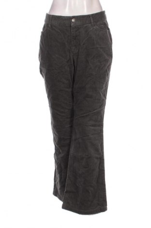 Pantaloni de velvet de femei Eddie Bauer, Mărime L, Culoare Gri, Preț 44,99 Lei