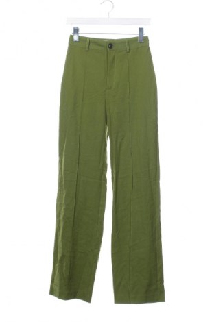 Pantaloni de femei Pull&Bear, Mărime XS, Culoare Verde, Preț 95,99 Lei