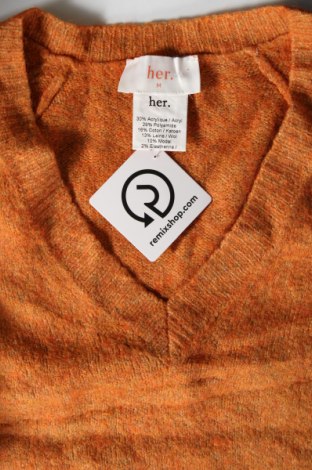 Damenpullover Her., Größe M, Farbe Orange, Preis 28,99 €