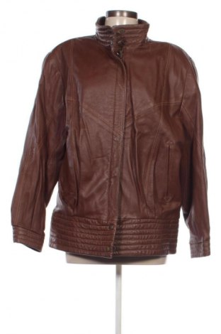 Damen Lederjacke, Größe L, Farbe Braun, Preis 34,99 €