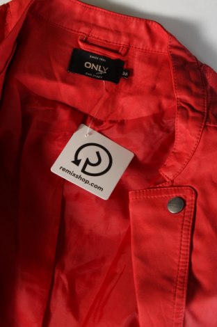 Damen Lederjacke ONLY, Größe M, Farbe Rot, Preis € 15,99