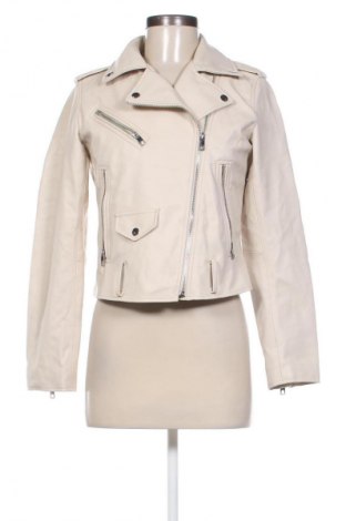 Damen Lederjacke Zara, Größe M, Farbe Beige, Preis € 28,99