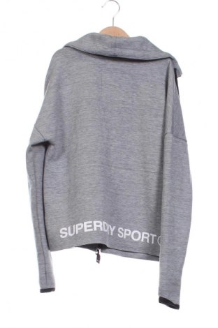 Дамско спортно горнище Superdry, Размер XXS, Цвят Сив, Цена 31,49 лв.