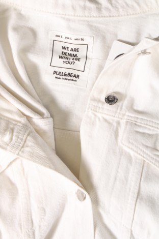 Γυναικείο μπουφάν Pull&Bear, Μέγεθος L, Χρώμα Λευκό, Τιμή 10,99 €