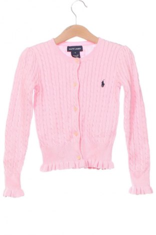 Kinder Strickjacke Ralph Lauren, Größe 5-6y/ 116-122 cm, Farbe Rosa, Preis 47,99 €