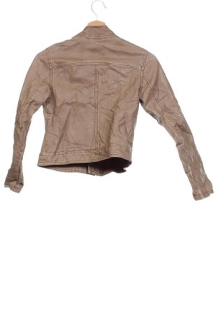 Kinder Lederjacke Charles Vogele, Größe 10-11y/ 146-152 cm, Farbe Beige, Preis 14,99 €