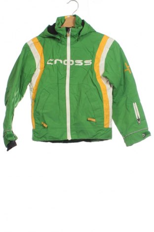 Kinderjacke für Wintersport Cross, Größe 7-8y/ 128-134 cm, Farbe Grün, Preis 7,99 €