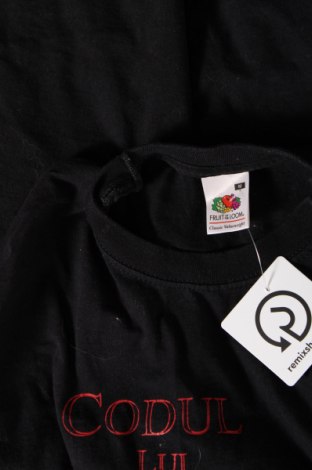 Tricou de bărbați Fruit Of The Loom, Mărime M, Culoare Negru, Preț 30,09 Lei