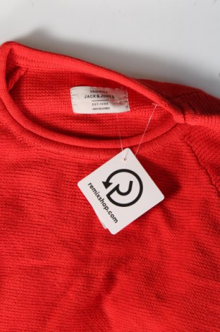 Herrenpullover Jack & Jones, Größe M, Farbe Rot, Preis 28,99 €