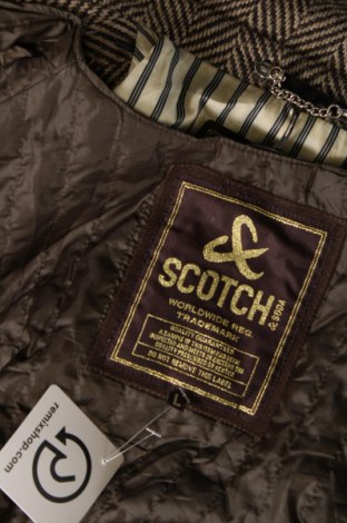 Męski płaszcz Scotch & Soda, Rozmiar L, Kolor Brązowy, Cena 767,99 zł