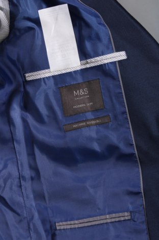 Мъжко сако Marks & Spencer, Размер L, Цвят Син, Цена 25,49 лв.