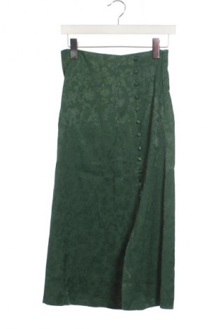 Fustă Stradivarius, Mărime S, Culoare Verde, Preț 71,99 Lei