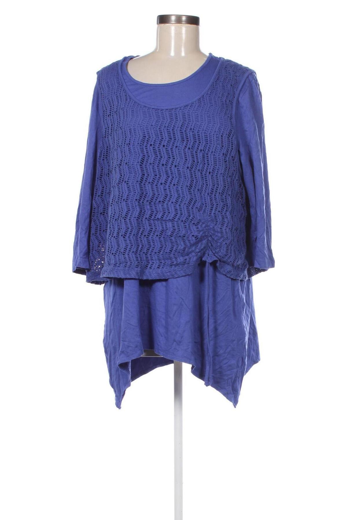 Damen Shirt Gina Laura, Größe XL, Farbe Blau, Preis 23,99 €