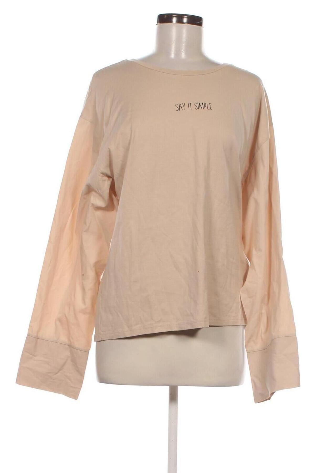 Damen Shirt Zara, Größe L, Farbe Beige, Preis 8,99 €