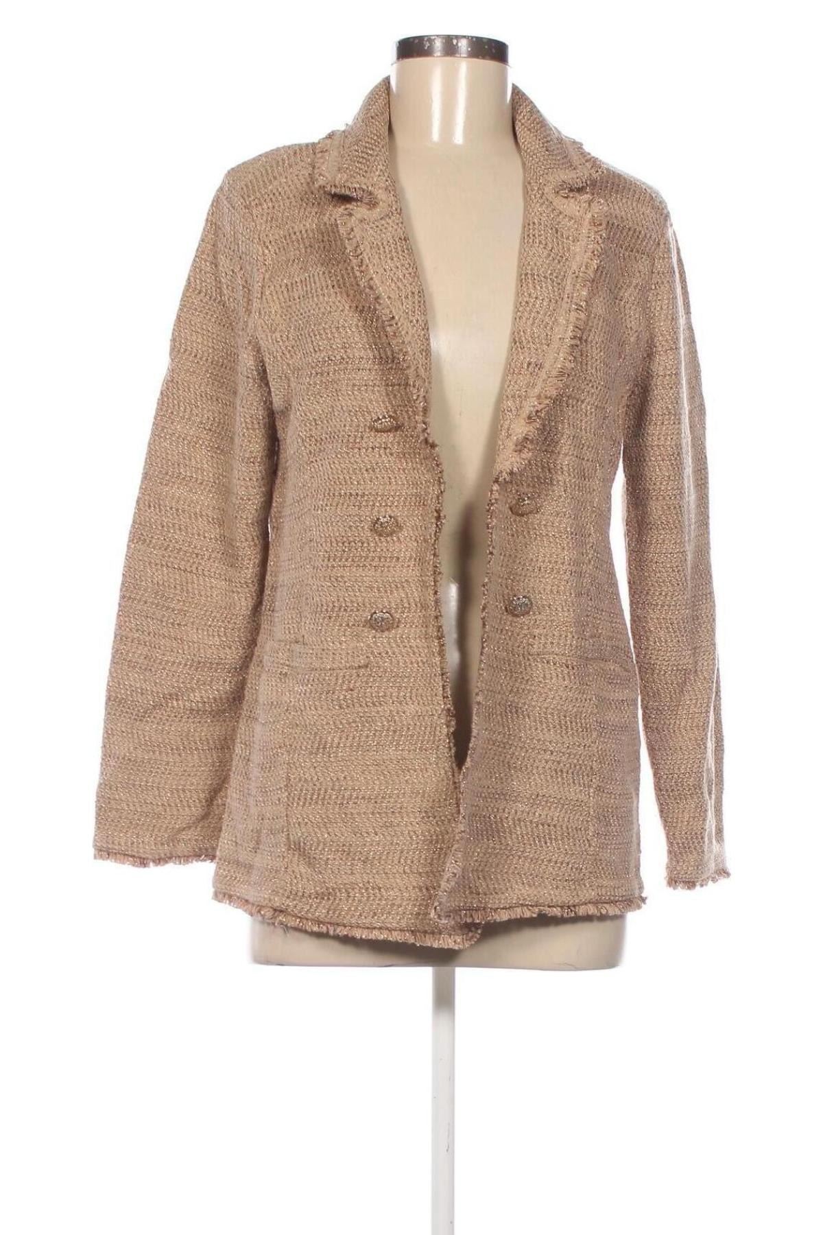 Damen Strickjacke Chico's, Größe M, Farbe Beige, Preis 21,99 €