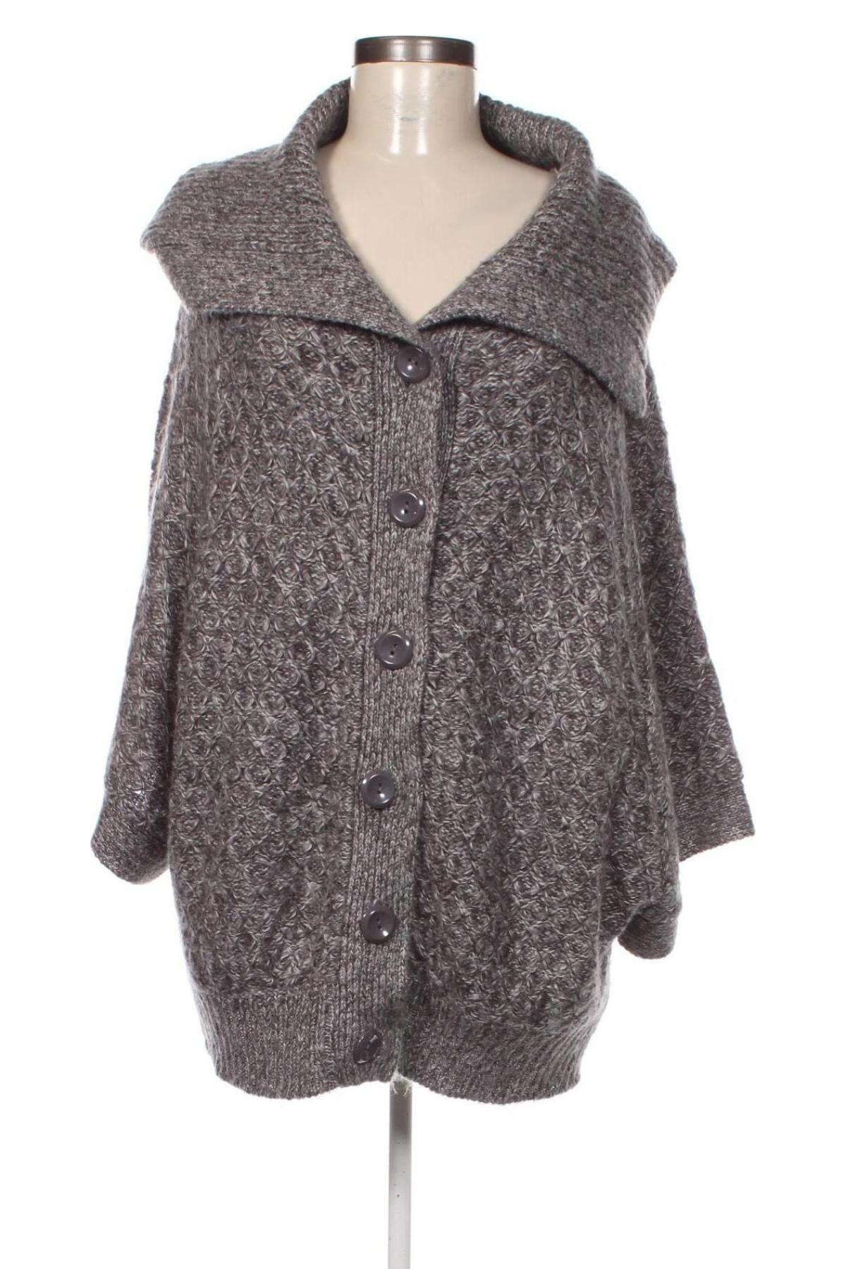 Damen Strickjacke Clockhouse, Größe XL, Farbe Grau, Preis 13,99 €