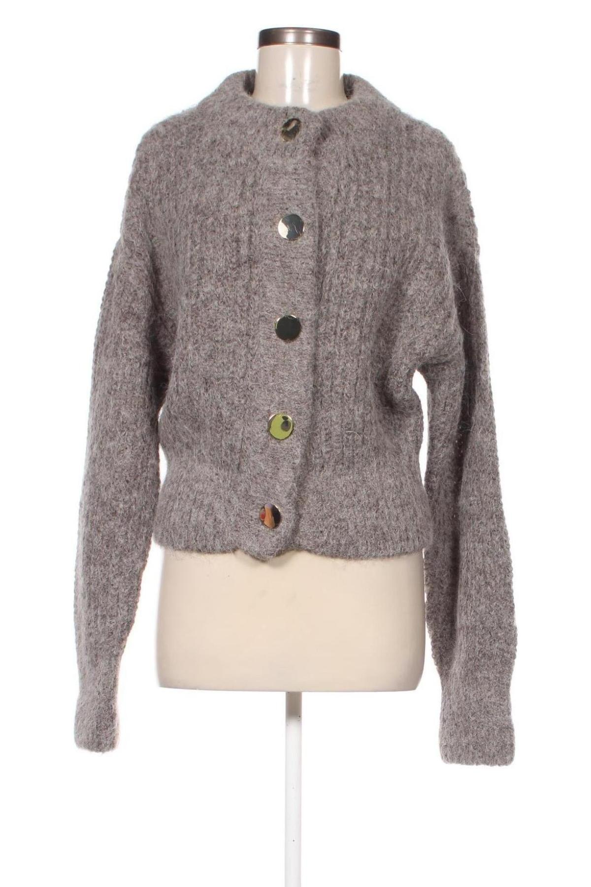 Damen Strickjacke H&M, Größe M, Farbe Grau, Preis 27,67 €