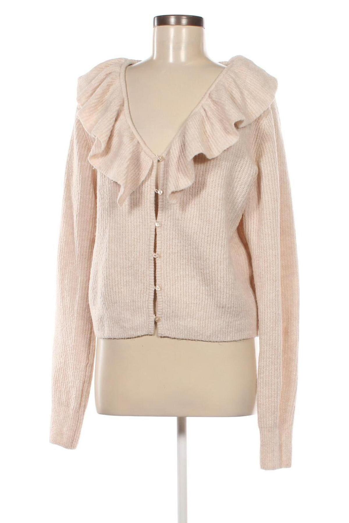 Damen Strickjacke H&M, Größe L, Farbe Beige, Preis € 10,99