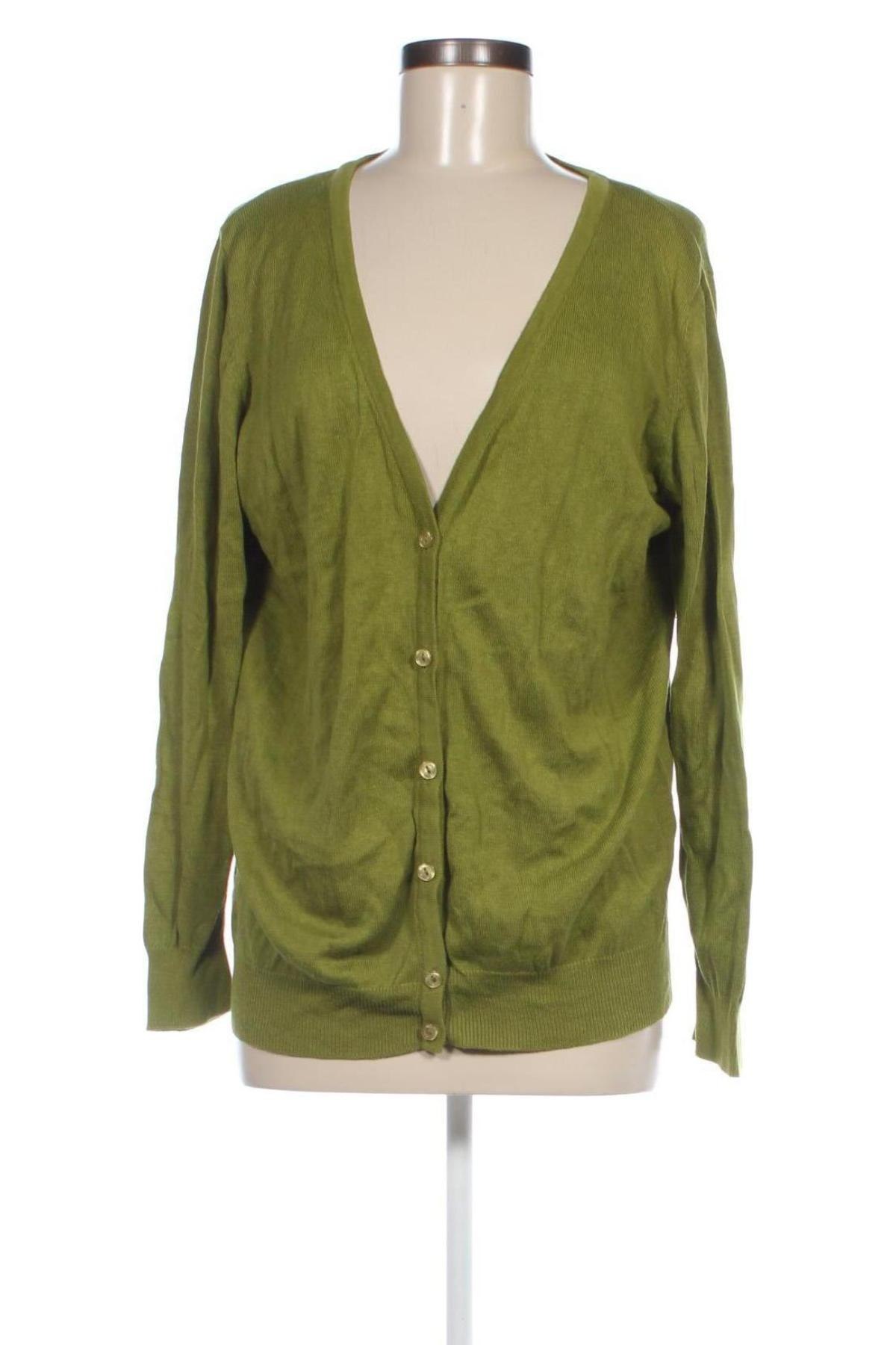 Cardigan de damă Laura T., Mărime L, Culoare Verde, Preț 36,99 Lei