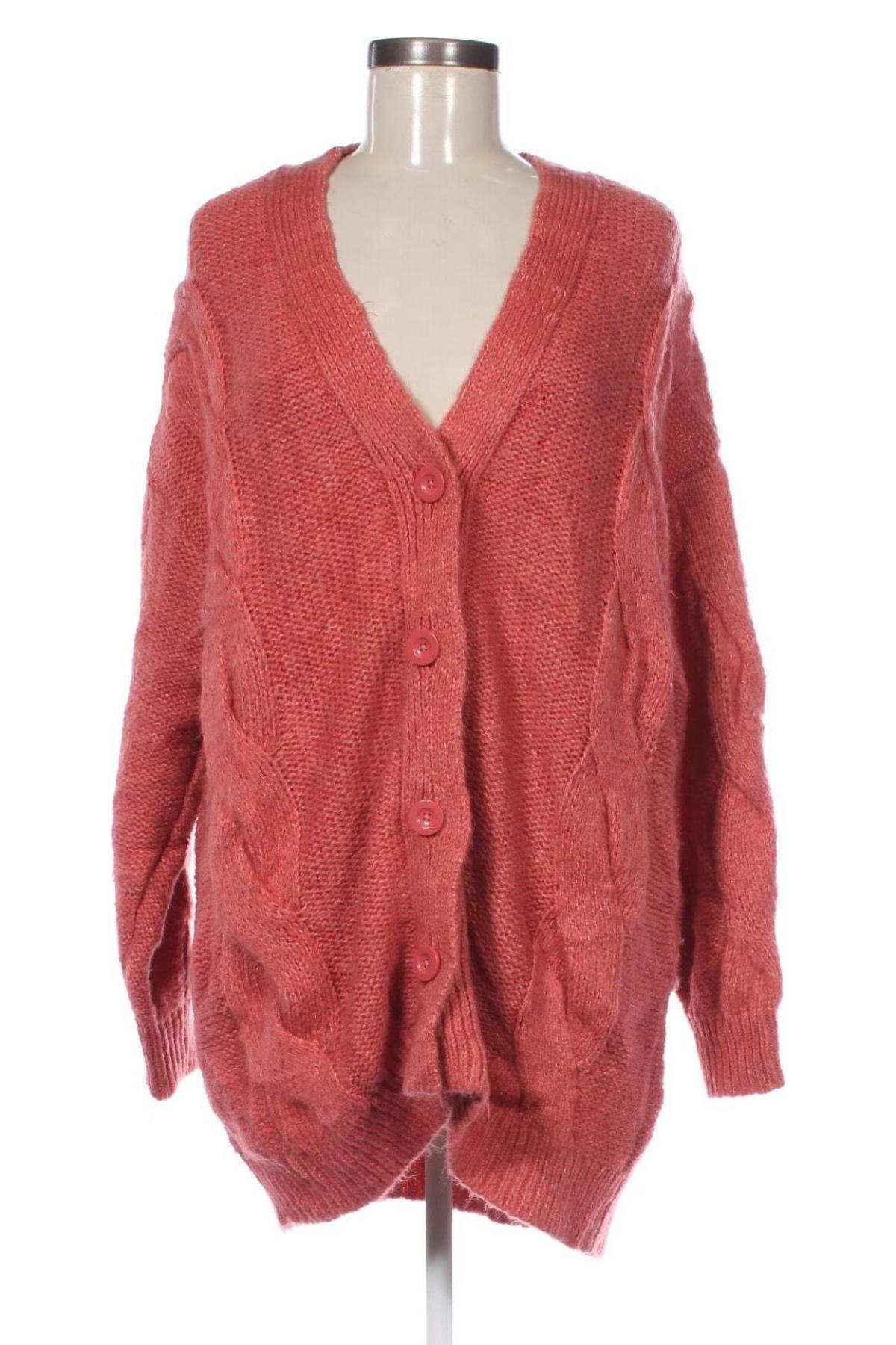 Damen Strickjacke Laura Torelli, Größe L, Farbe Rot, Preis 20,49 €