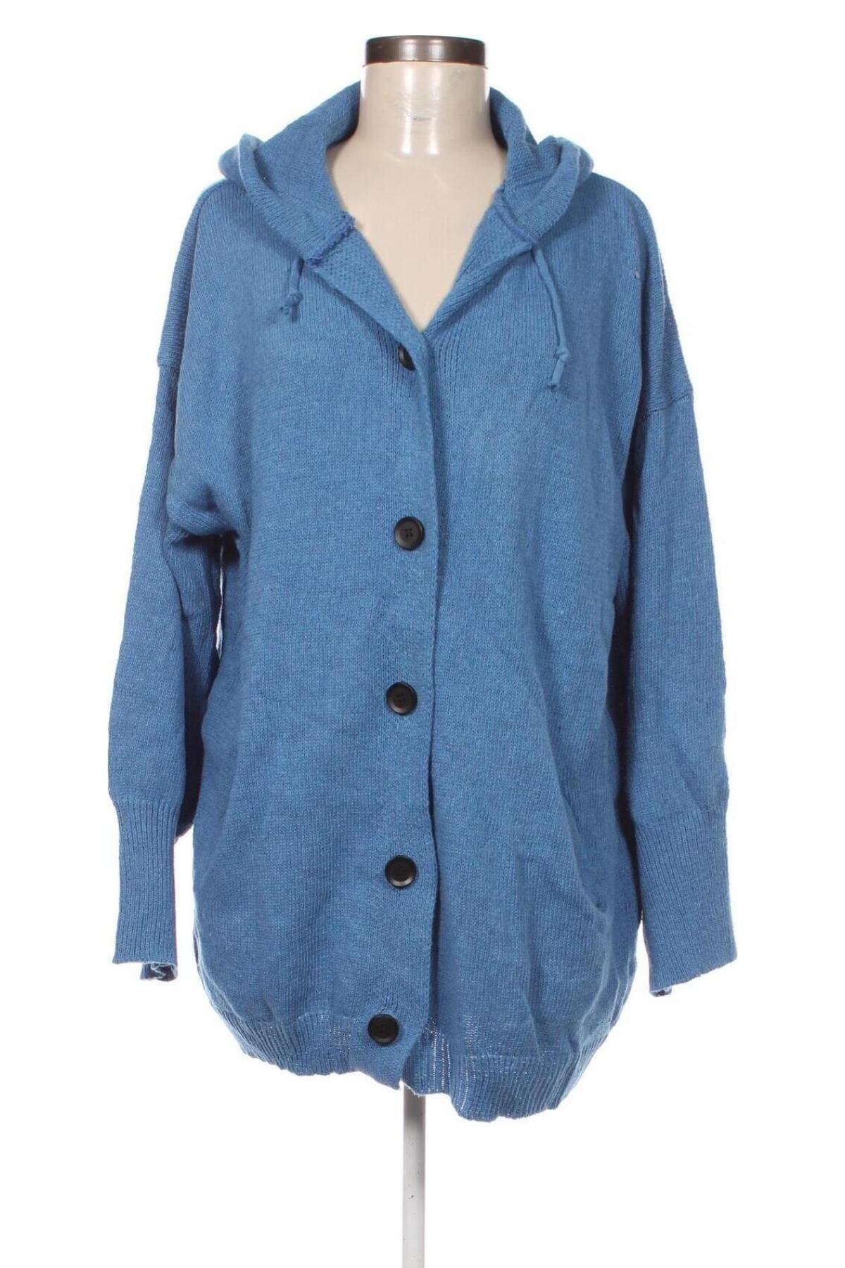 Damen Strickjacke Noracora, Größe 4XL, Farbe Blau, Preis 20,49 €