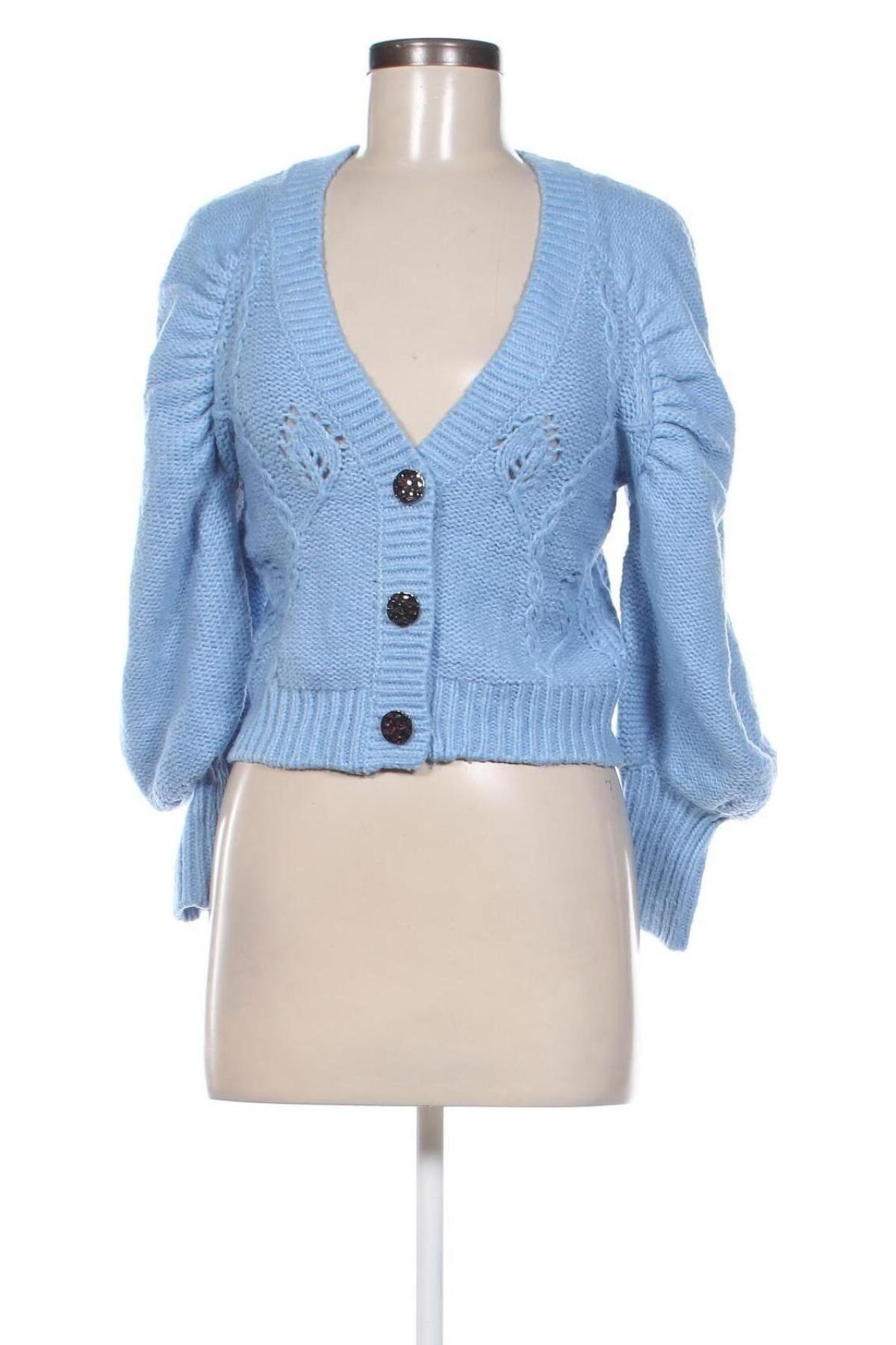 Damen Strickjacke ONLY, Größe XS, Farbe Blau, Preis 18,99 €